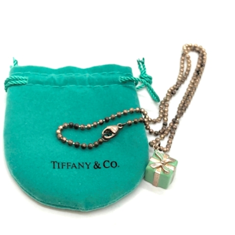 TIFFANY＆Co. ブルーボックスチャームネックレス